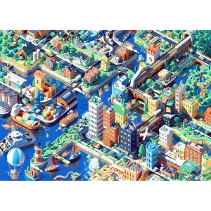 Colorcraft The City is Alive Jigsaw Puzzle 1000 Pieces