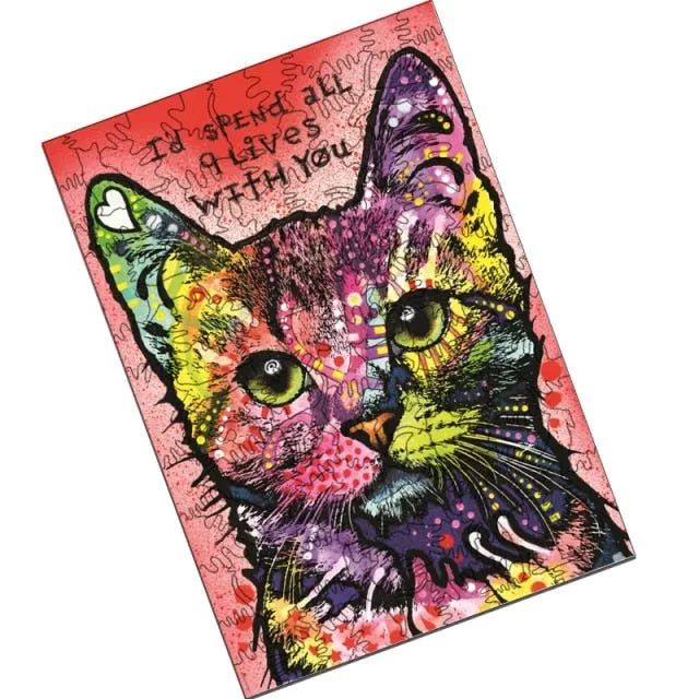Colorful Bengal Cat Portrait 3D Wood Jigsaw Puzzle