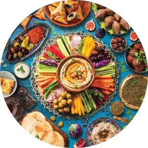 Colorful feast 'Middle Eastern Food' 3D Wood Jigsaw Puzzle