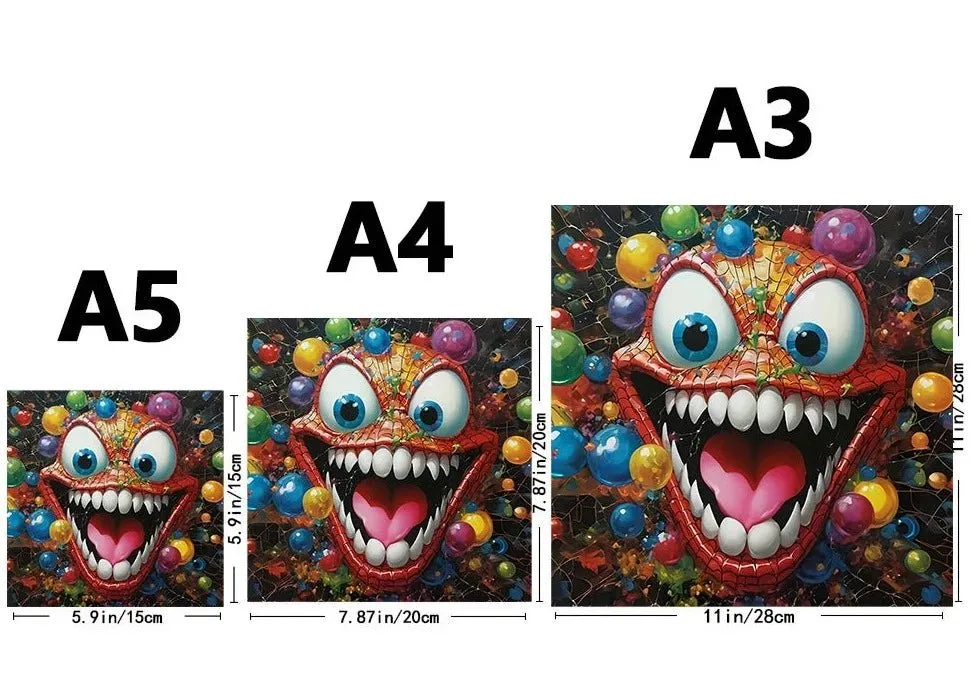 'Colorful Monster' 3D Wood Jigsaw Puzzle