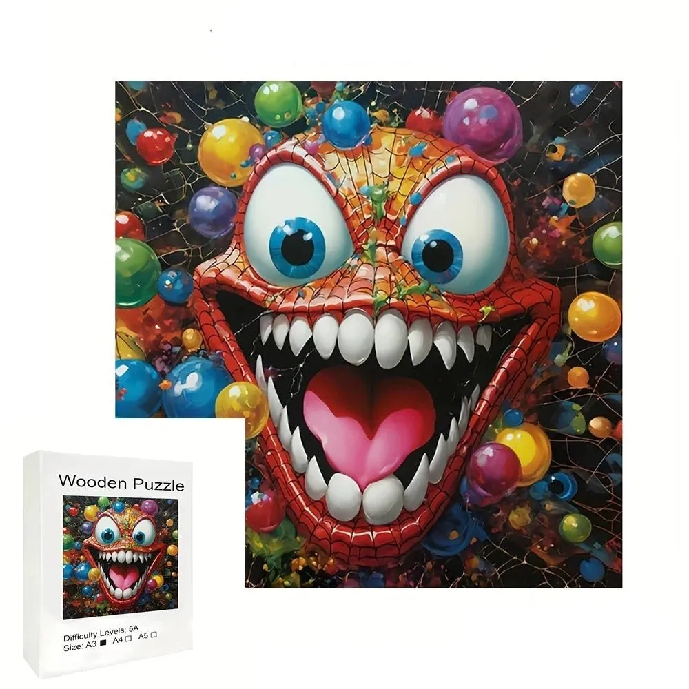 'Colorful Monster' 3D Wood Jigsaw Puzzle