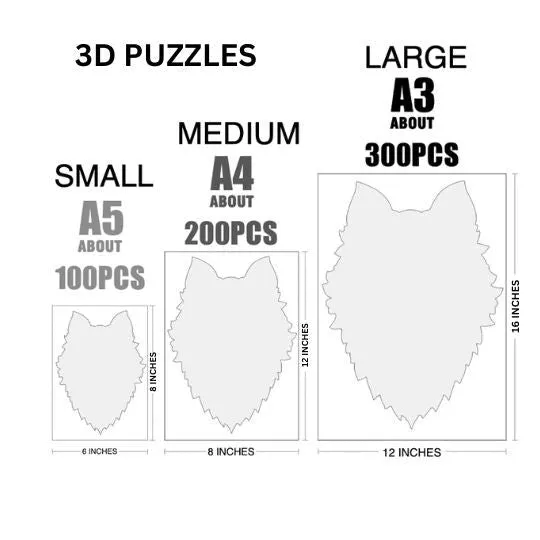 Colorful Rabbit 'Purple' 3D Wood Jigsaw Puzzle