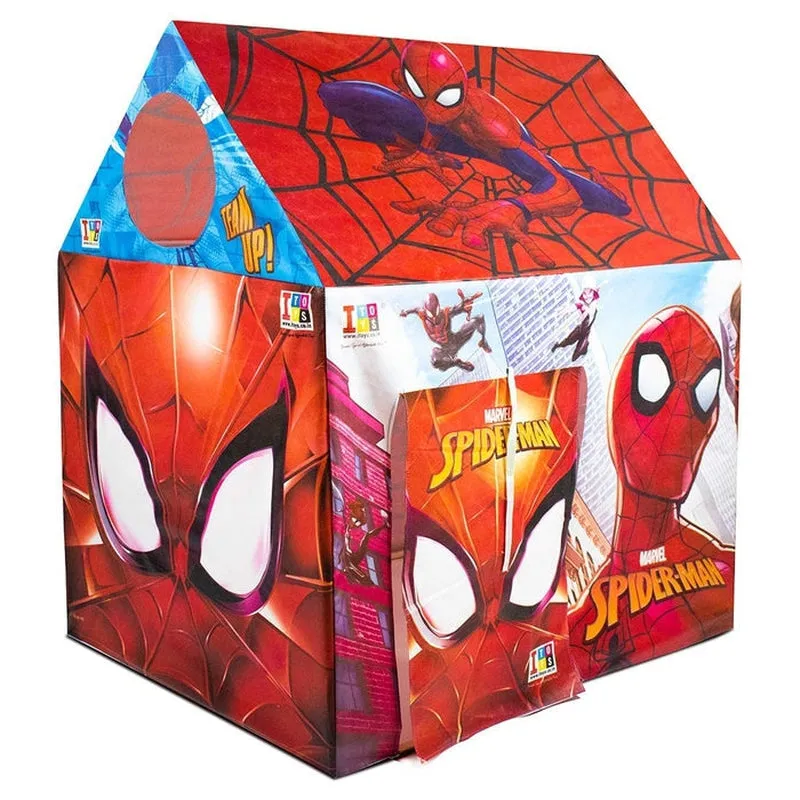 Combo of 2 Spider Man Printed Printed Play Tent House With Rechargeable USB Mini Star Laser Light for Kids