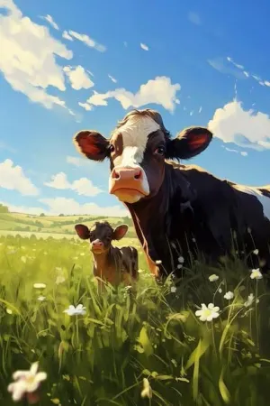Cows in Grassland Jigsaw Puzzles for Adults and Kids 1000 Piece Educational Games Colorful Puzzles for Home Decoration