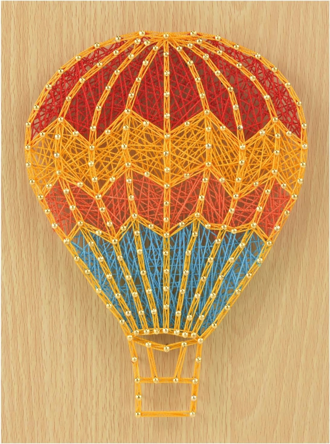 CraftMelonMelon DIY String Art Kit Hot air Balloons Craft- Creative Craft Kits for Girls and Boys, Adult Home Wall Table Decorations Valentine's Gifts，Adult Project Kits(5.91 inches * 7.87 inches)