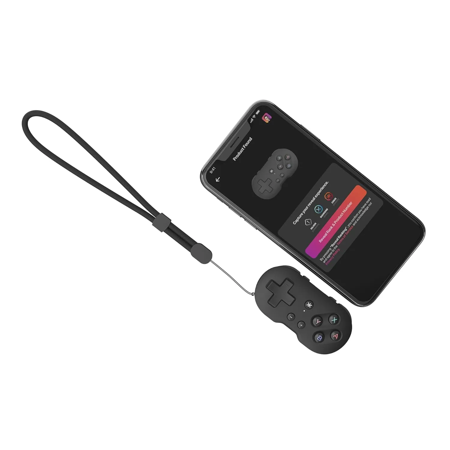 CRKD ATOM - Collectible Keychain Controller for Nintendo Switch, PC, Mac, Mobile and Smart TV (OG Black)