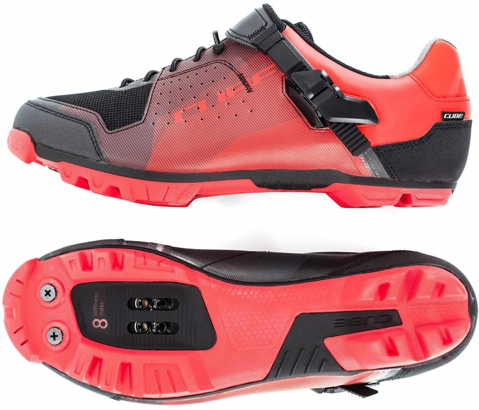 CUBE SHOES MTB PEAK PRO RED/BLACK