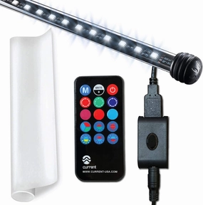 CURRENT USA 72" Serene Aquarium LED Background Light Kit | Fish Tank Lighting Backdrop Decoration Black 3D 125, 150, 180 Gallon Tank (3154)