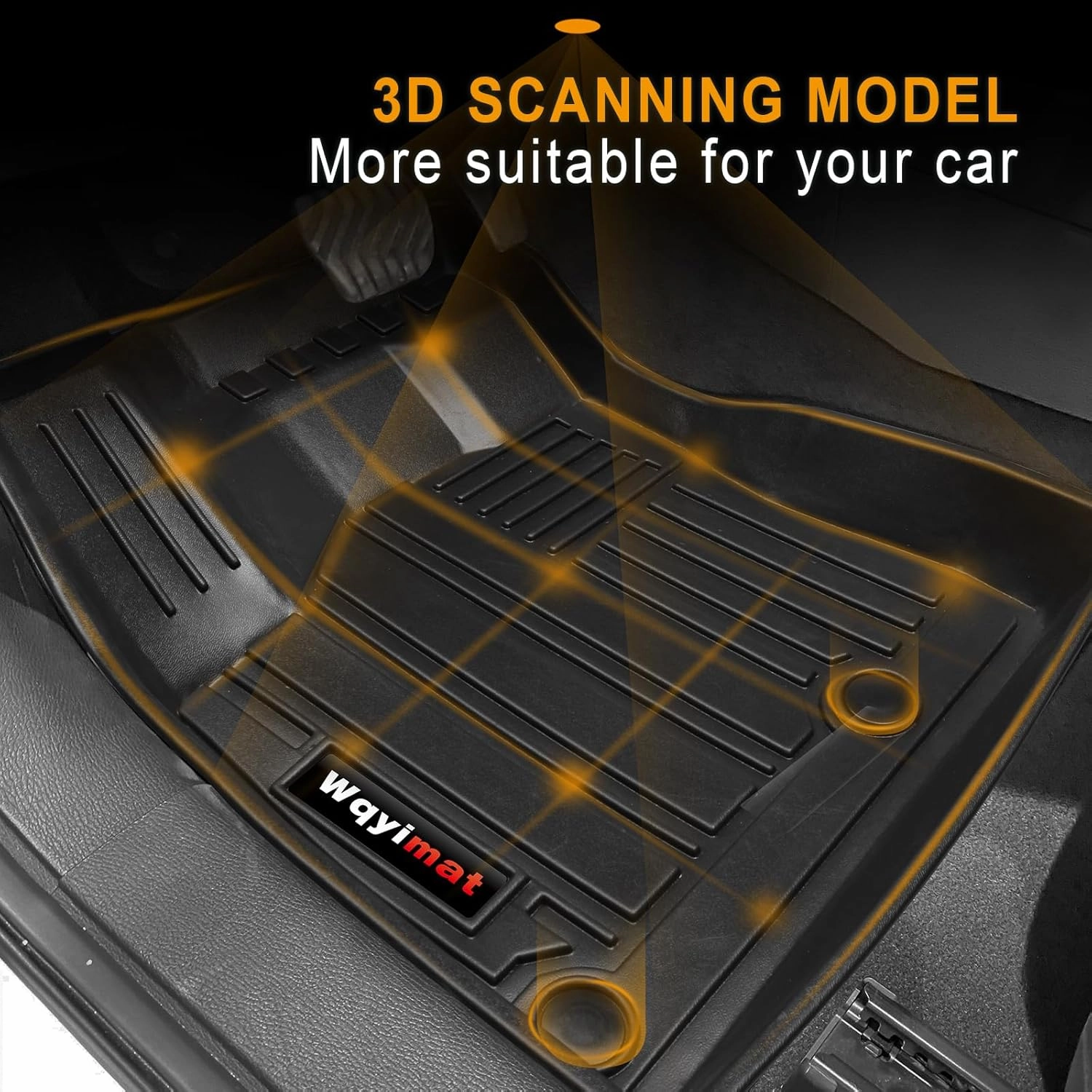 Custom for 2022-2024 2025 Mitsubishi Outlander Rear Seat Backrest Mat 2nd 3row and Trunk Cargo Liner TPE Rubber All-Weather Protection (Only for 7 Seat)