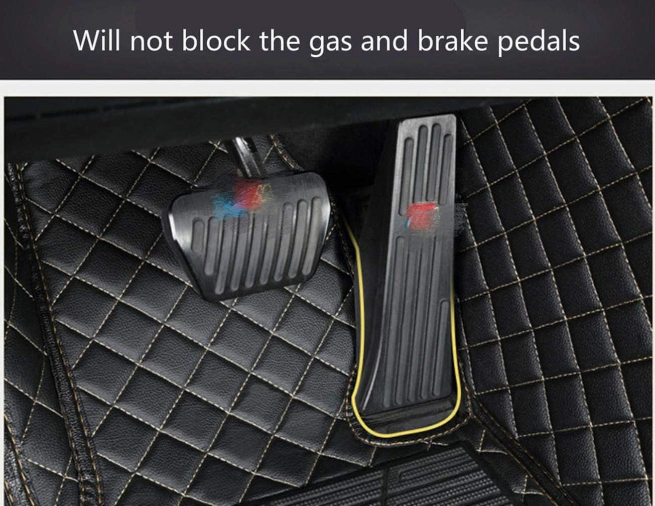 Customized Car Mats are Suitable for Déesse DS 4 / 2012-2014 Year Waterproof Lining Full Set of Environmentally Friendly Flooring (Black Beige,DS 4 / 2014 Year)