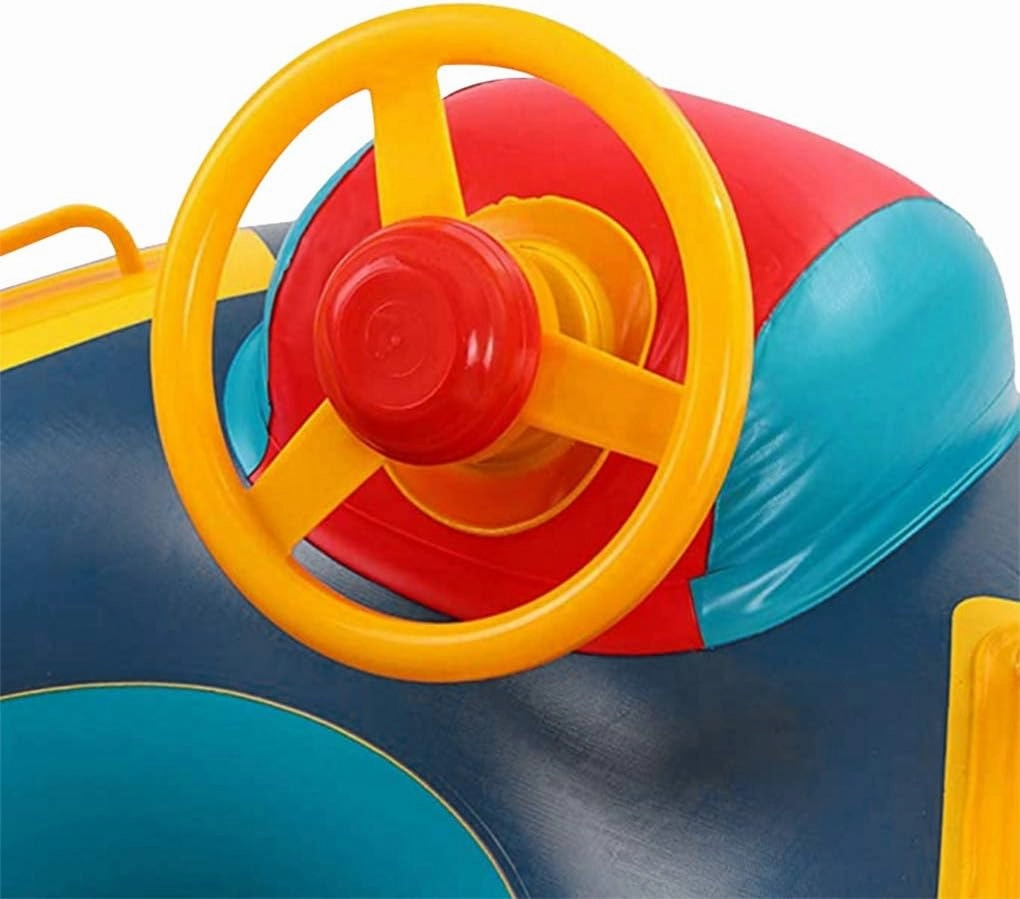 Cute Child Kids Inflatable Pool Float PVC Summer Swim Float Air Bed Lake Boat Swimming Floats with 2 Handles Surfing Raft Bodyboard Floating Mattress Seat Swim Ring for Girls Boys 1-5 Years
