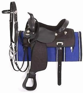 D&L Saddlery Classic Western Barrel Racing Handmade Synthetic Cordura Horse Saddle Lightweight Barrel Racing Saddle Trail Tack Equestrian Horse Saddle Tack Size 10" to 18" inches Seat, SYN83