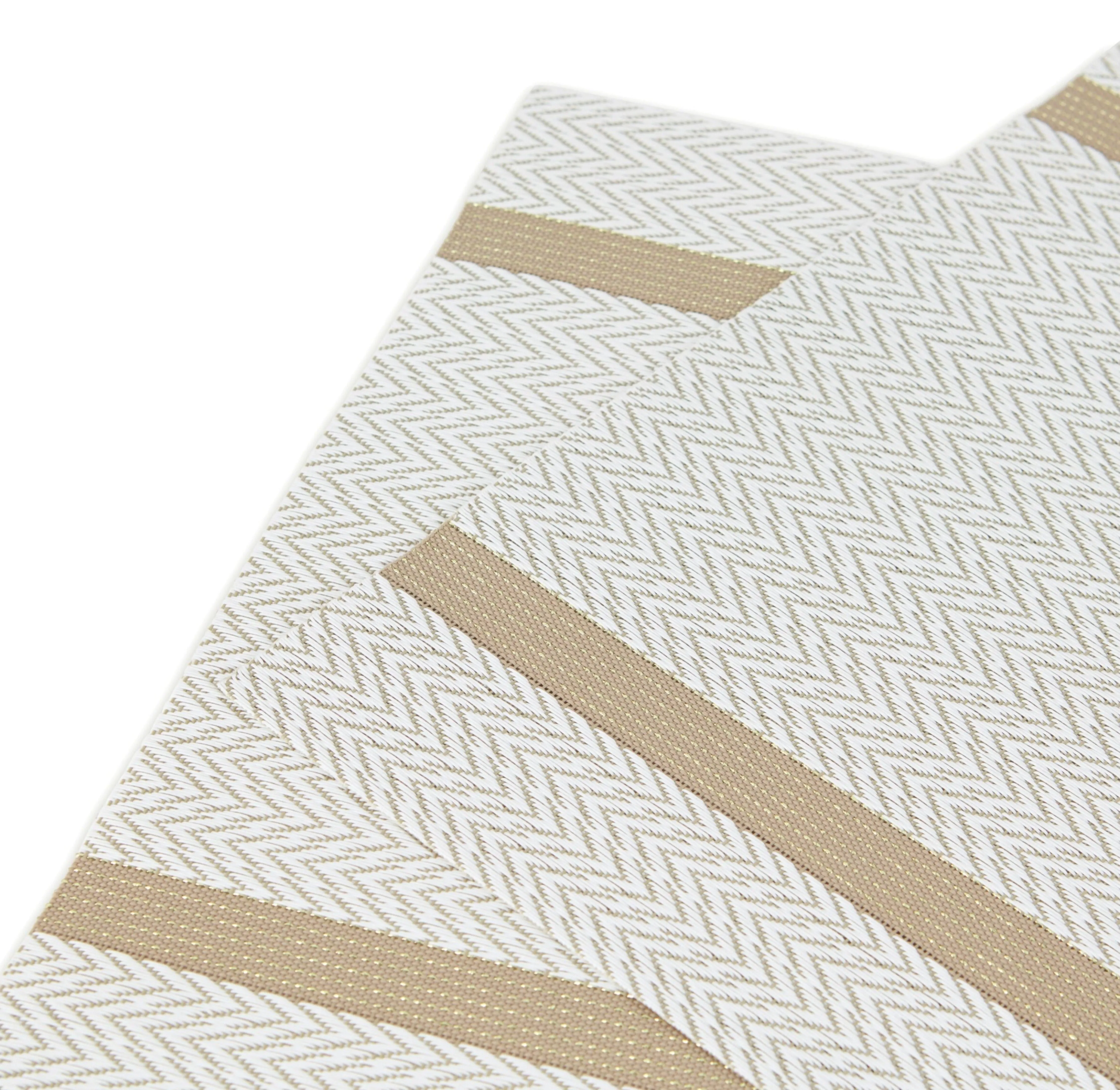 Dainty Home Annandale Woven Texteline Textured Design Reversible 12" x 18" Rectangular Placemats Set of 6