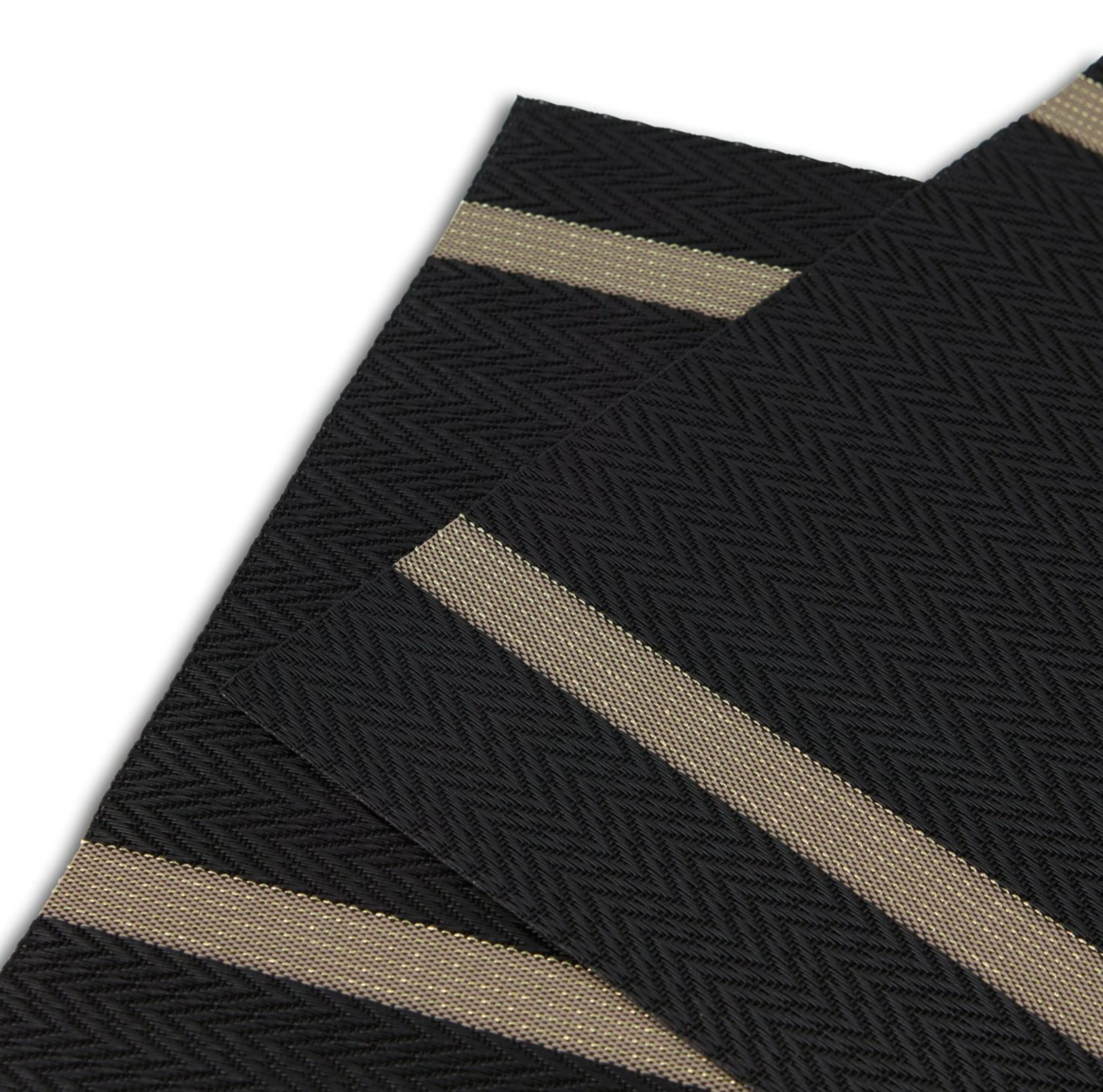 Dainty Home Annandale Woven Texteline Textured Design Reversible 12" x 18" Rectangular Placemats Set of 6