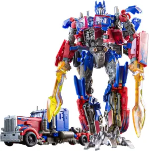 Deformation Action Figure Toy, Portable Car Model Alloy Deformed Robot Toy Gift for Kids Boys and Girls（Red）