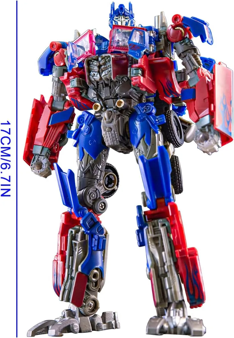 Deformation Action Figure Toy, Portable Car Model Alloy Deformed Robot Toy Gift for Kids Boys and Girls（Red）