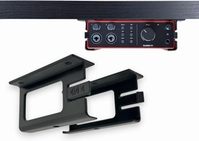 Desk Mount Kit for Focusrite Scarlett 4i4 (4th Gen) - Under Desk Mount Brackets with Reversible Clips - Secure Mounting Accessories
