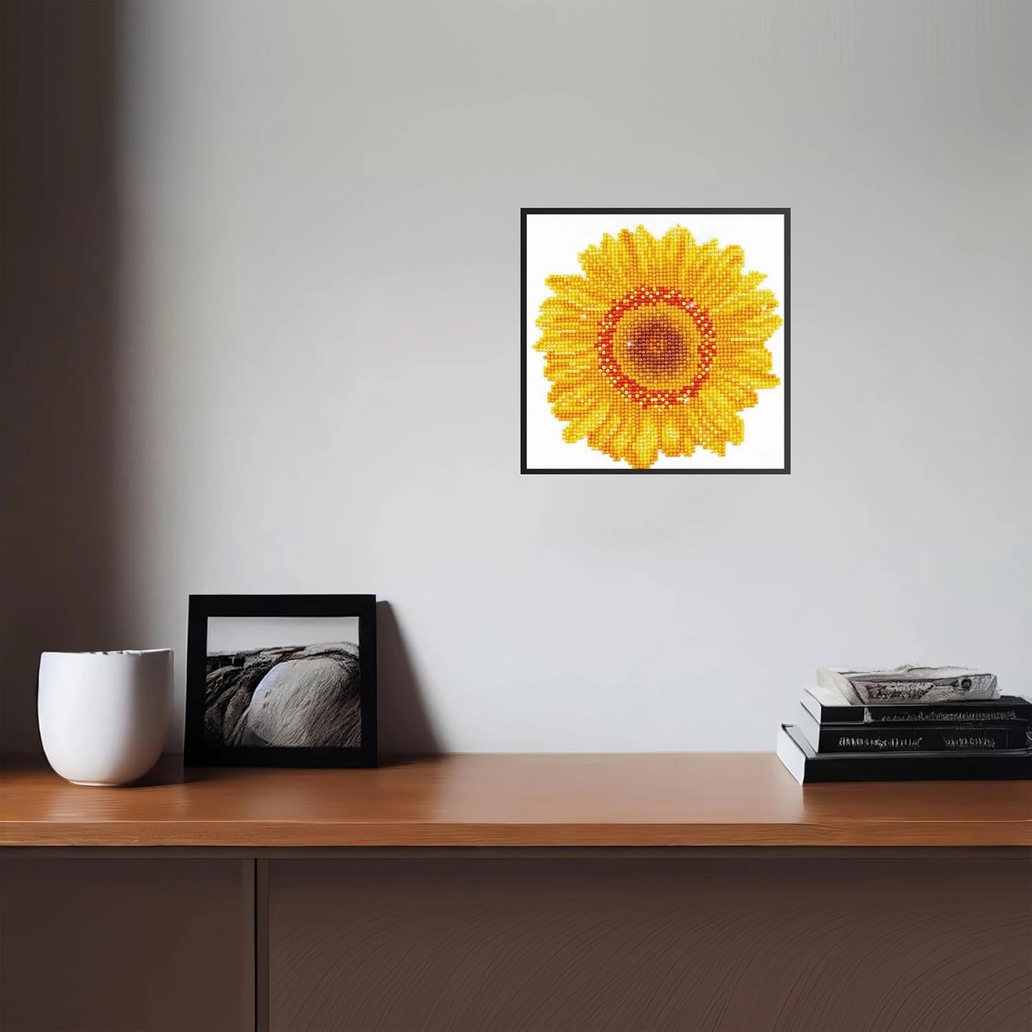 DIAMOND DOTZ Happy Day Sunflower Flowers Diamond Painting Kits for Adults - Diamond Art Kits a Relaxing Creative Craft Kit with Dotz Gems 7.9"x7.9"