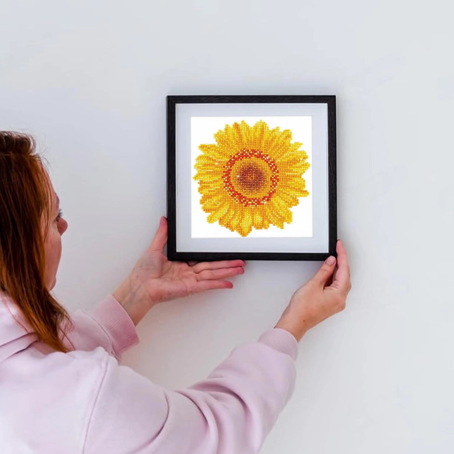 DIAMOND DOTZ Happy Day Sunflower Flowers Diamond Painting Kits for Adults - Diamond Art Kits a Relaxing Creative Craft Kit with Dotz Gems 7.9"x7.9"
