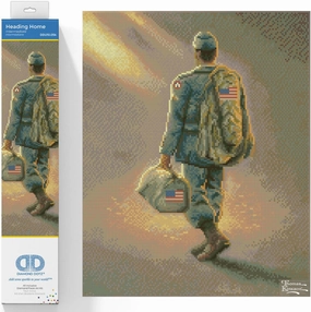 DIAMOND DOTZ Thomas Kinkade Heading Home Diamond Painting Kits for Adults - Diamond Art Kits a Relaxing Creative Craft Kit with Dotz Gems 20x16