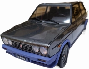 Die Cast Vehicle 1/18 for Fiat Racing 131 2000 TC Metallic Gray Edition Sports Car Model Diecast Car Model Mini Car Model Mini Cars Replica