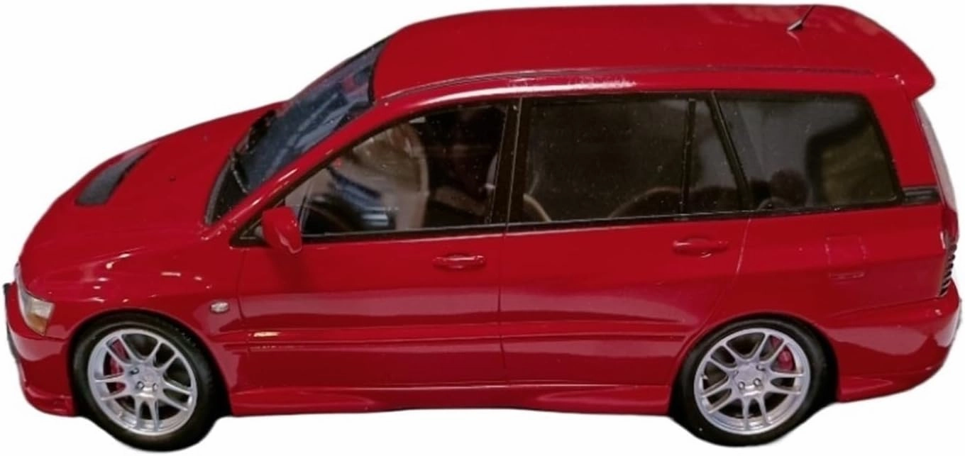 Die Cast Vehicle 1/18 for Mitsubishi Wagon Red Wide Body Conversion Wagon Model Casting Car Model Classic Toy Car Model Mini Cars Replica