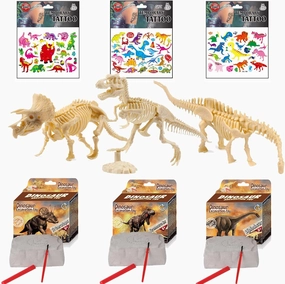 Dinosaur Excavation Kits For Kids,Dino Dig Kits T-Rex,Triceratops and Diplodocus,Dinosaur Fossil Excavation Kits ,Children's Popular Science Education Toys - Dinosaur DIY Toys（Three-piece suit）