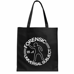 Discover the Intriguing World of Forensics Uncover Clues with Private Investigators Forensic Scientists Navy Black Multicolor Canvas Tote Bag