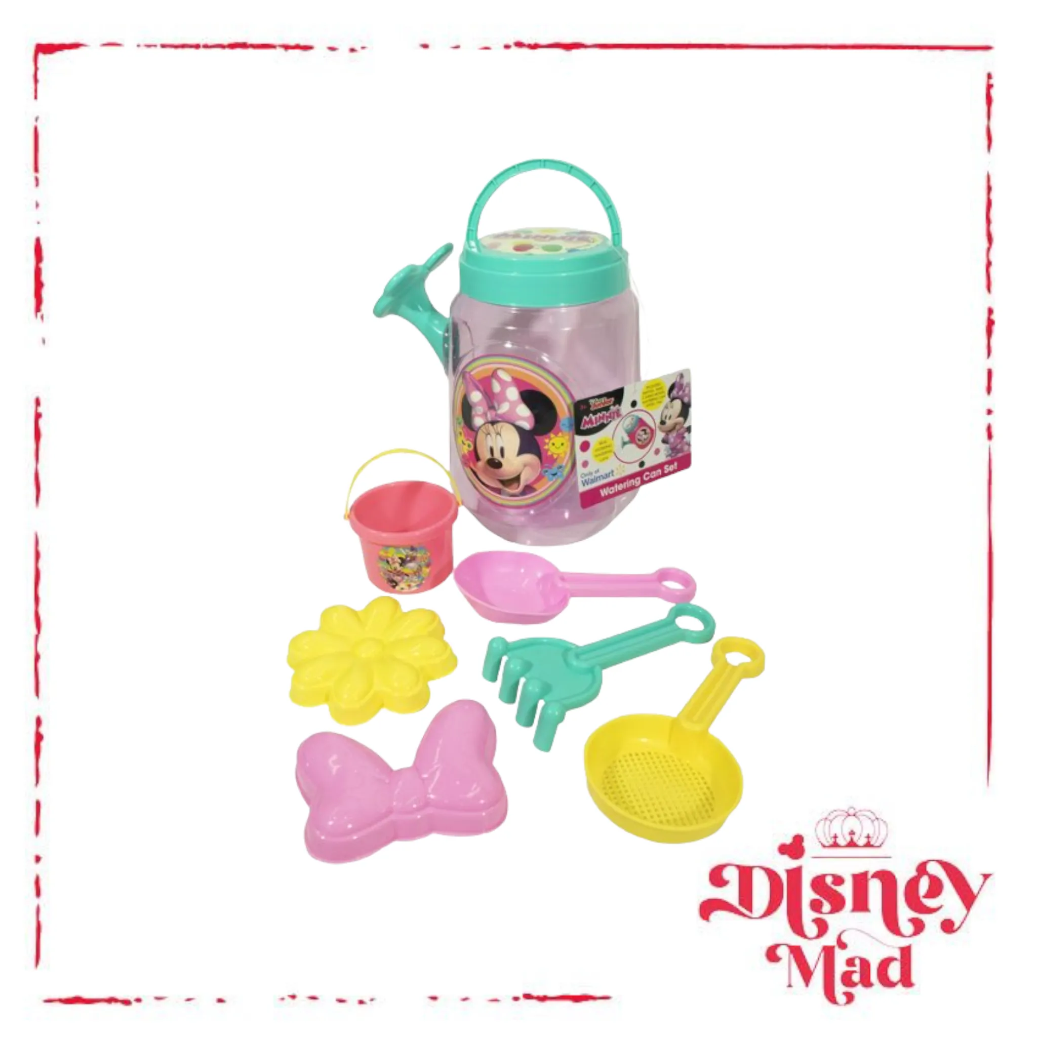 Disney Minnie Mouse Watering Can With Accessories