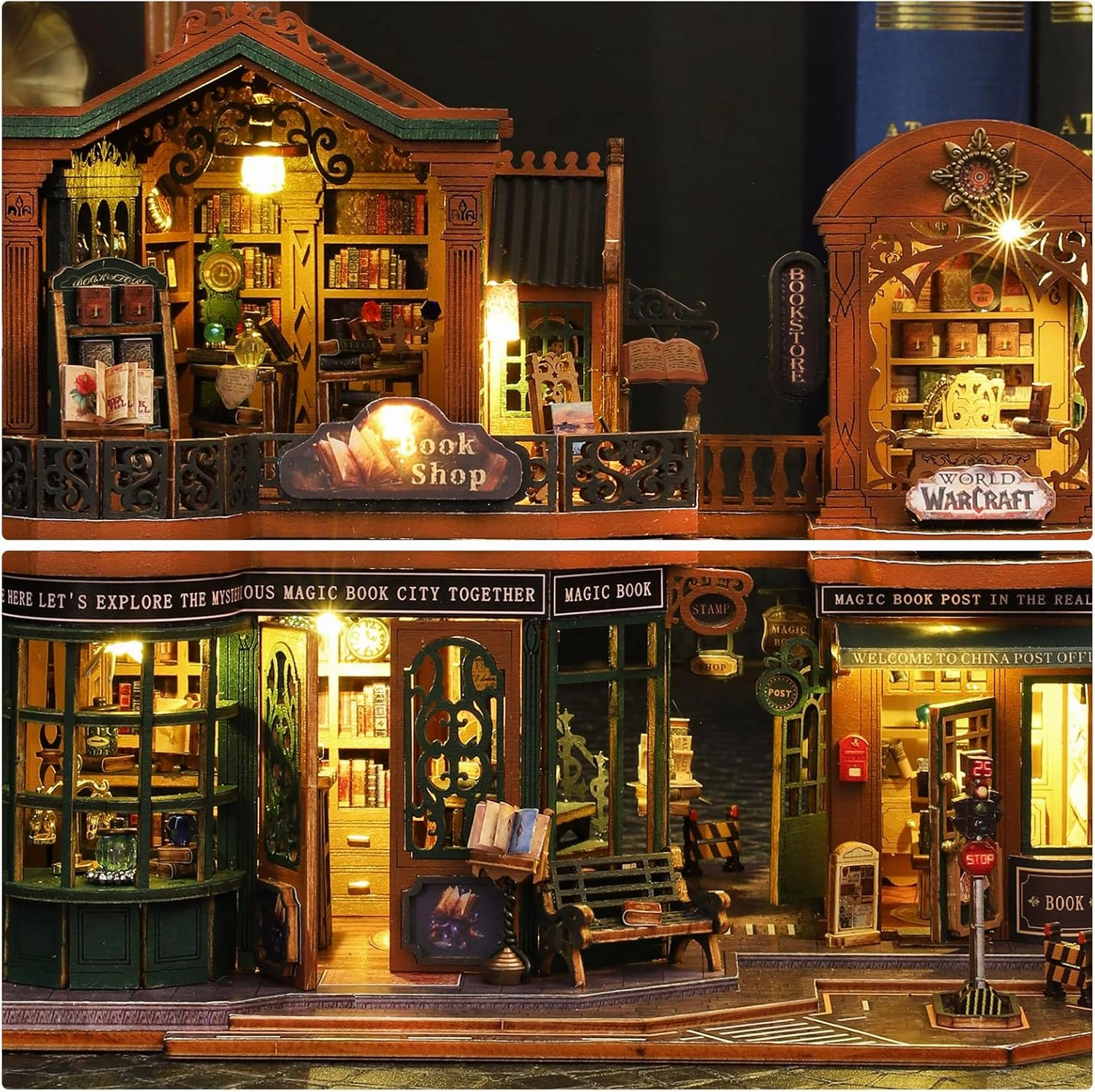 DIY Miniature House Kits, Tiny House Kit, Doll House Kits for Adults to Building, Unique Birthday for Family and Friends, Twilight Book City