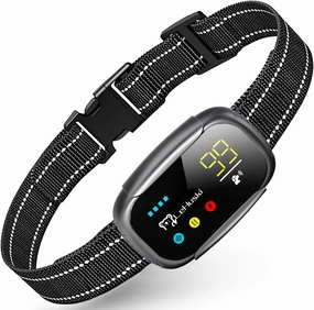 Dog Bark Collar Effective No Bark Training for Dogs of Large Medium and Small Rechargeable Anti Bark Collar for Dogs Automatic Bark Collar with 5 Adjustable Sensitivity Beep and Vibration Modes Black