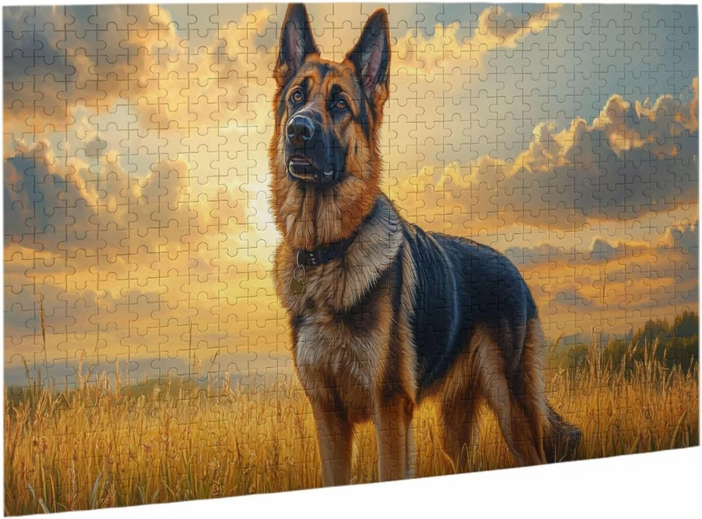 Dogs On The Vast Grassland，500 Pcs Wooden Jigsaw Puzzles for Adults,Entertainment Games to Exercise Patience and Hands-On Ability,Completed with Family Members During Holidays