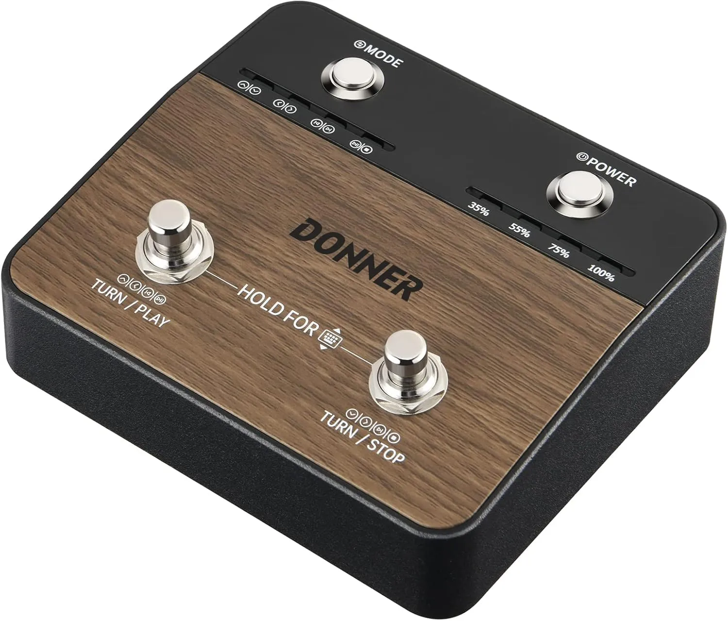 Donner Wireless Page Turner Pedal Teleprompter App Control Foot Pedal for Tablets Phones Rechargeable
