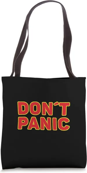 Don't Panic Vintage Distressed Funny quote Tote Bag