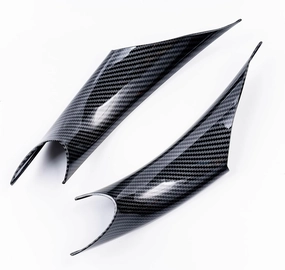 Door Pull Handle Cover Interior Trim for BMW 3 Series 320, 328, 330, 335, M3 2013-2018, 4 Series 428, 435, M4 2014-2019 (Left  Right, Carbon Fiber)