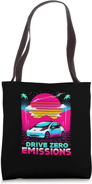 Drive Zero Emissions Retro Electric Environmental Tote Bag