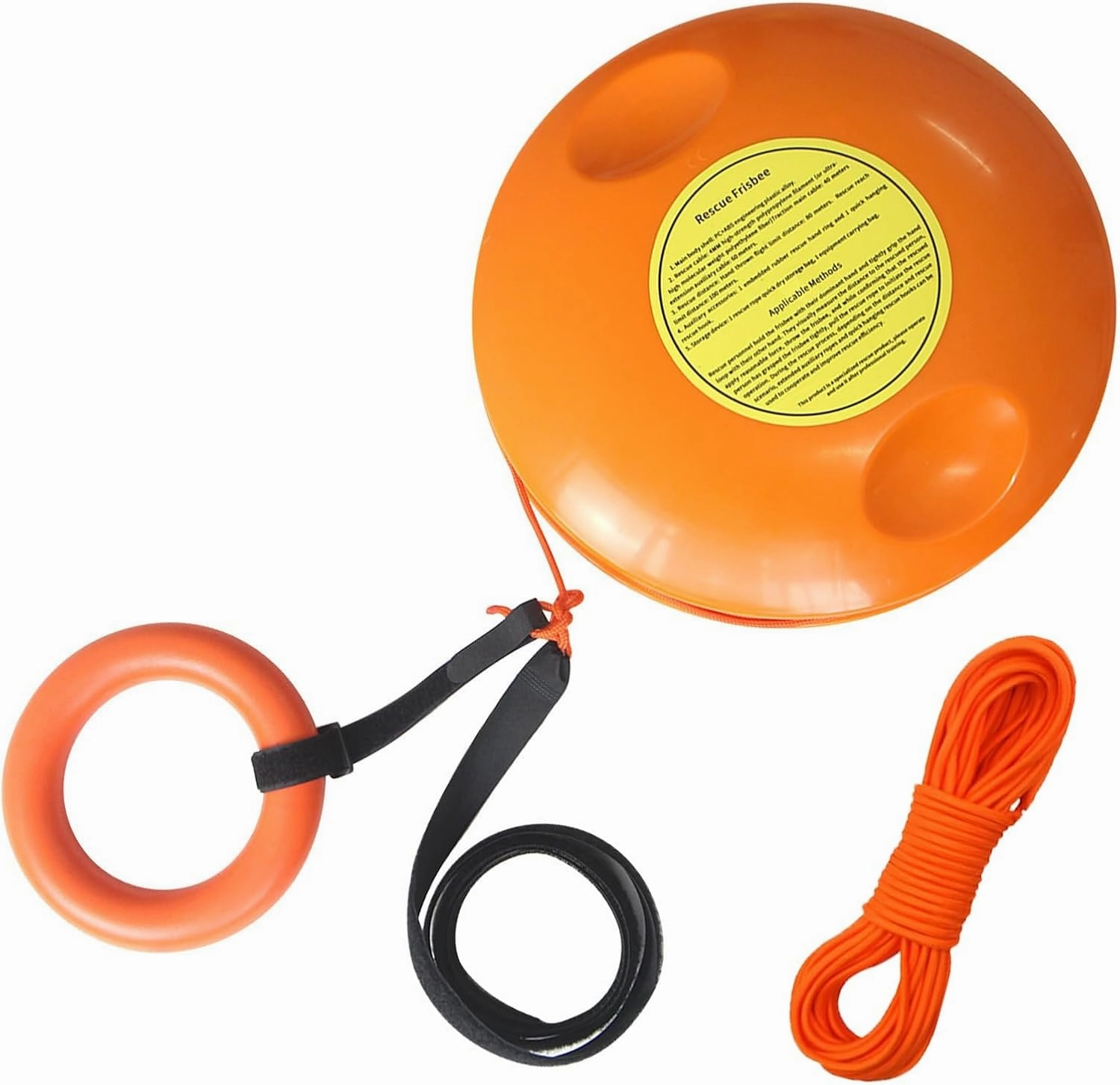 Drowning Prevention Disc for Lakes, River Emergency Rescue Frisbee, Portable Water Rescue Board, Fluted Rescue Disc for Easy Grip
