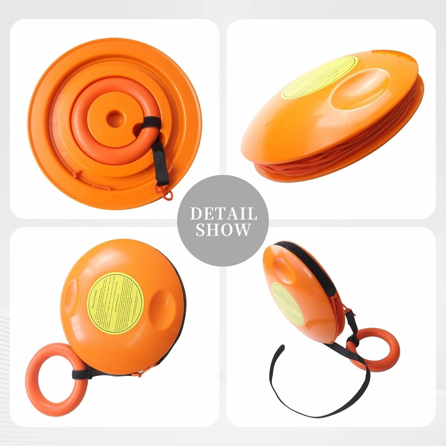 Drowning Prevention Disc for Lakes, River Emergency Rescue Frisbee, Portable Water Rescue Board, Fluted Rescue Disc for Easy Grip