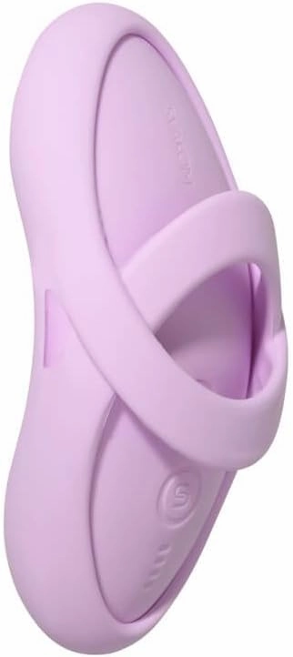 Echo 2 App Compatible Rechargeable Silicone Heated Finger Vibrator - Pink Lilac