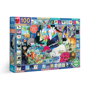 eeBoo Natural Science 100pc Puzzle