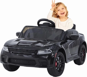 Electric Car for Kids,12V 7Ah Kids Electric Ride on Car with Remote Control,3.1mph Max Speed,3 Speed Kids Electric Vehicles with Suspension System, LED Light, MP3 Black