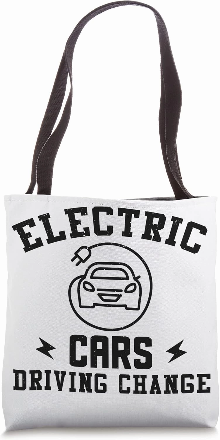 Electric Vehicle Electric Cars Driving Change Tote Bag