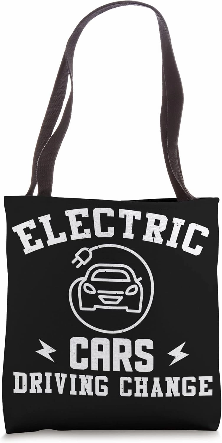 Electric Vehicle Electric Cars Driving Change Tote Bag