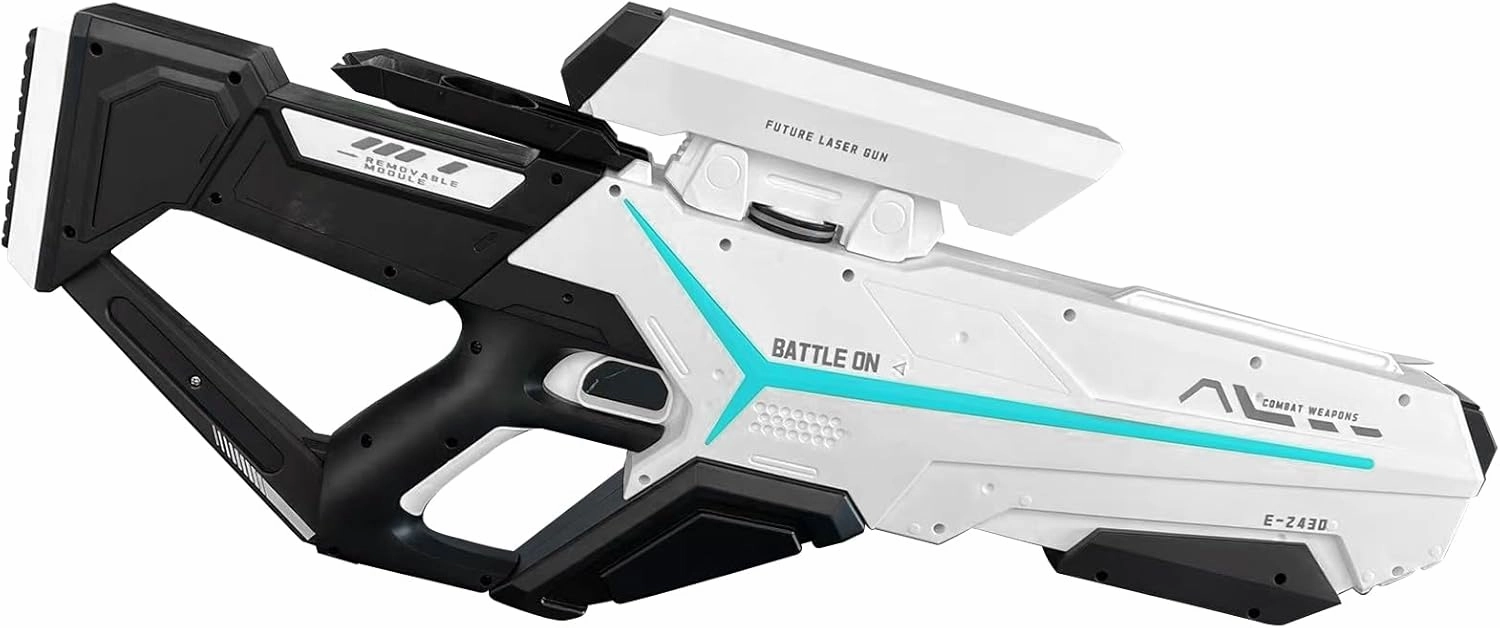 Electric Water Gun–Automatic Water Reload & Shooting, LED Light, 26-32 FT Range Powerful Water Squirt,Large Capacity Battery Powered Water Guns for Kids & Adults,Summer Outdoor Beach Play