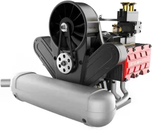 Engine Kit for Adults, Horizontal Opposed Engine Model Kit That Runs, Engine Motor Model Educational Physics Experiment STEM Model - KIT