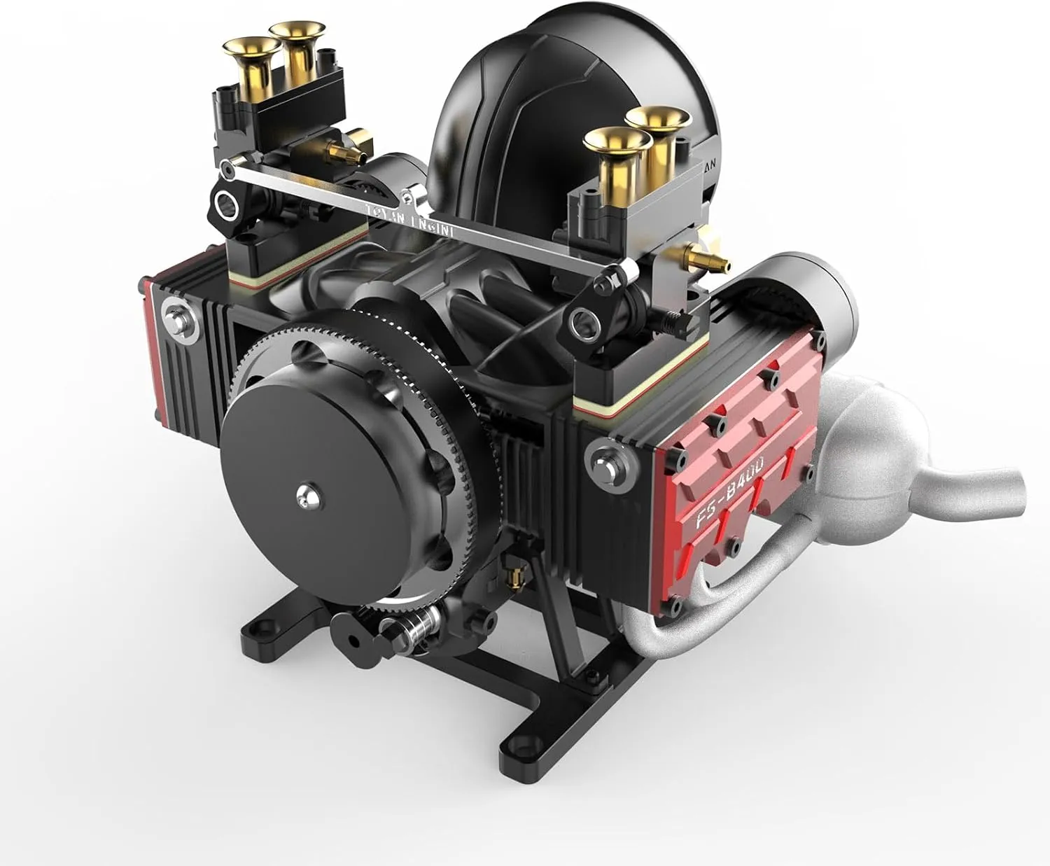Engine Kit for Adults, Horizontal Opposed Engine Model Kit That Runs, Engine Motor Model Educational Physics Experiment STEM Model - KIT