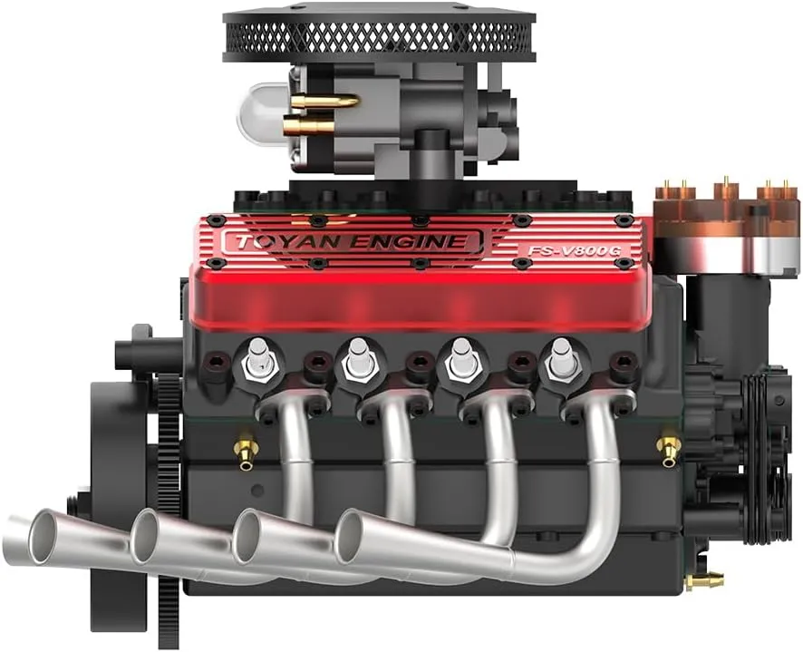 Engine Model Kits, 1/10 Scale Water-Cooled V8 Kit for Adults, Engine Motor Model Educational Physics Experiment STEM Model - KIT