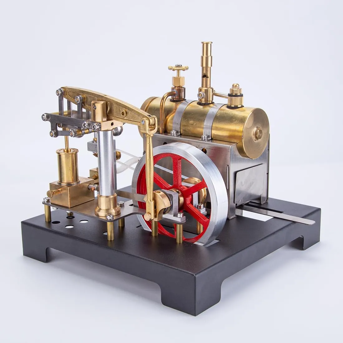 Engine Model Kits, Metal Stationary Steam Engine Kit for Adults, Engine Motor Model Educational Physics Experiment STEM Model