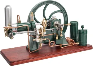 Engine Model Kits, Water-Cooled Stationary Horizontal Engine Kit for Adults, Engine Motor Model Educational Physics Experiment STEM Model - RTR