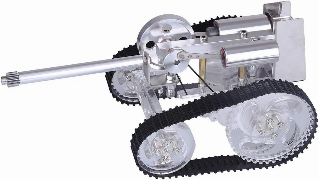 Engine Kit for Adults, Tank Type Stirling Engine Model Kit That Runs, Engine Motor Model Educational Physics Experiment STEM Model